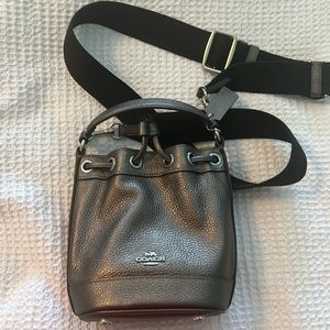 Coach Dempsey drawstring metallic bag